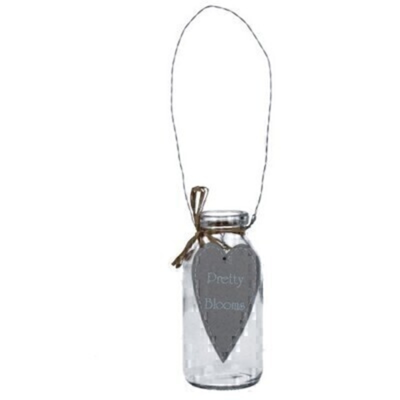Sentiment Mini Glass Vase By Gisela Graham